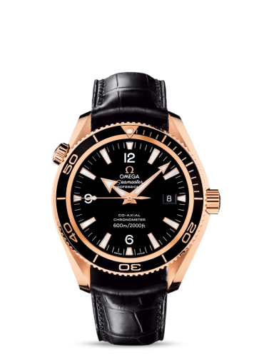 Omega Seamaster Planet Ocean 600M Co-Axial 42 Red Gold / Black / Alligator